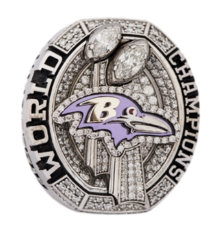 2012 Baltimore Ravens Super Bowl XLVII Championship Player Ring - Christian Thompson With Original Presentation Box